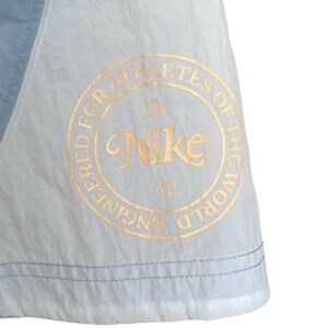 Nike Sportswear Heritage Women's High-Waisted Blue Greay Woven Mini Skirt‎ NWT